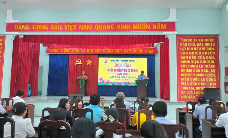 Thị ủy Ninh Hòa: Khai mạc vòng sơ khảo Hội thi Tuyên truyền viên cơ sở giỏi năm 2023